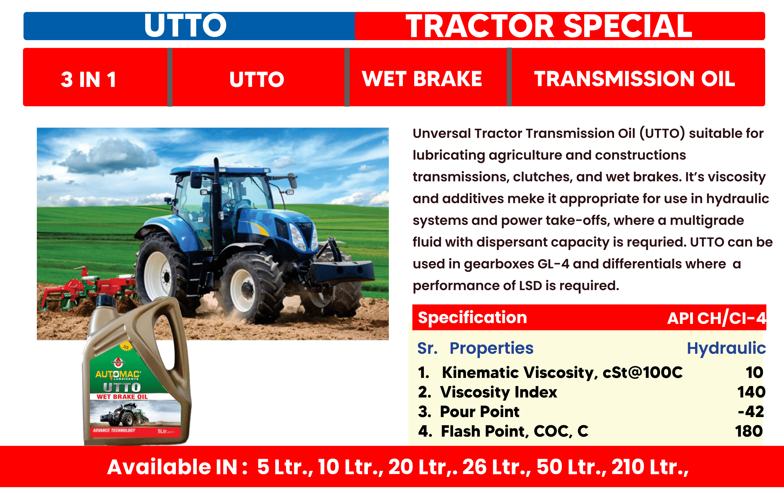 UTTO Tractor Special